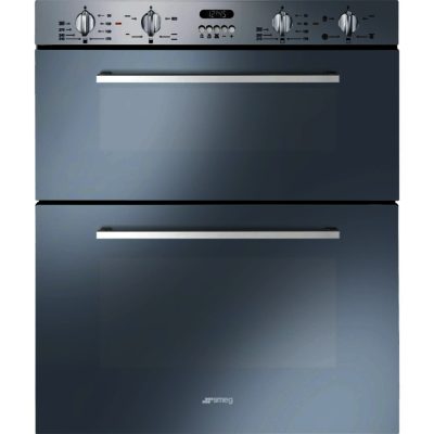 Smeg DUSF44X Cucina Double Under Counter Multifunction Oven in Stainless Steel